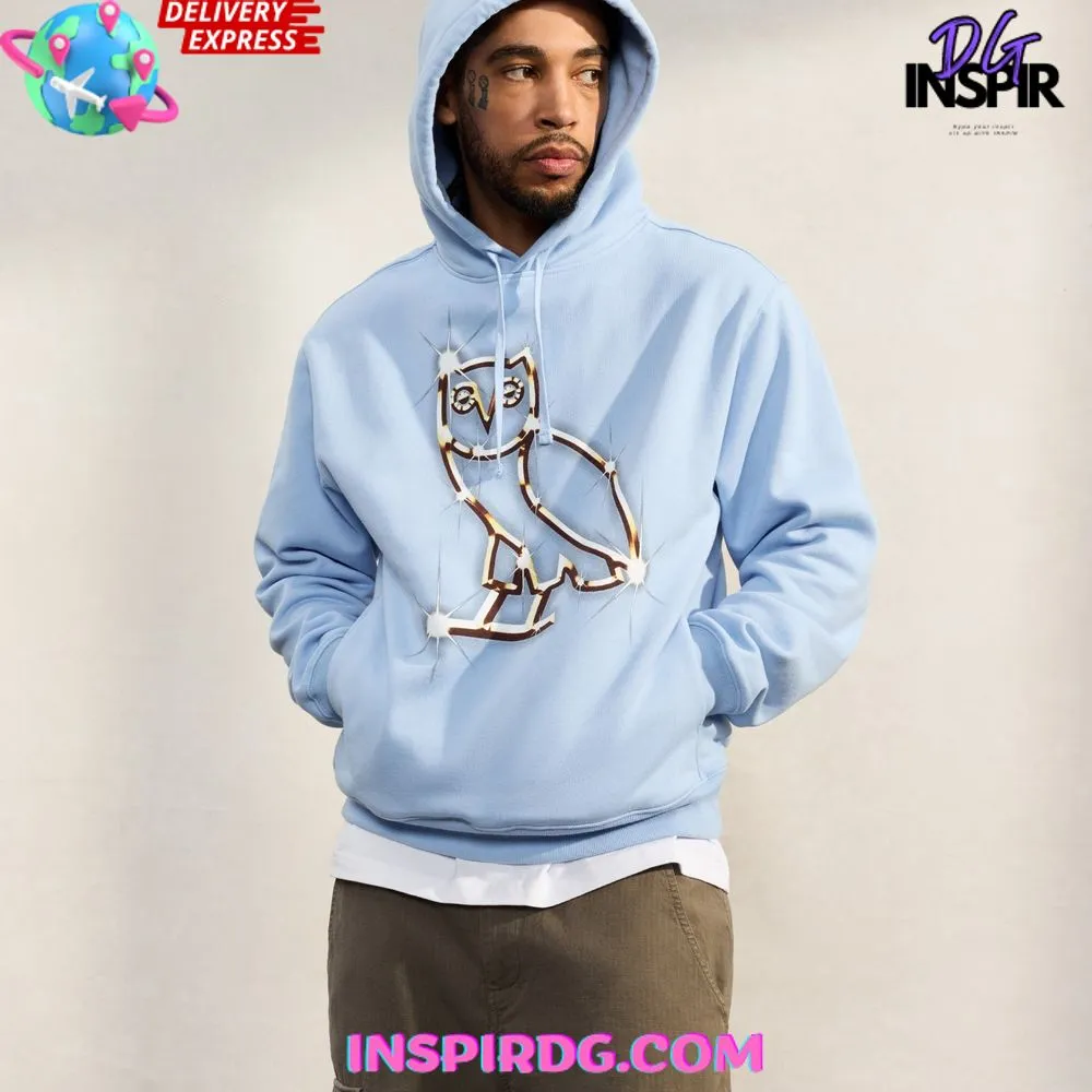 -October’s Very Own Bling Blue Hoodie