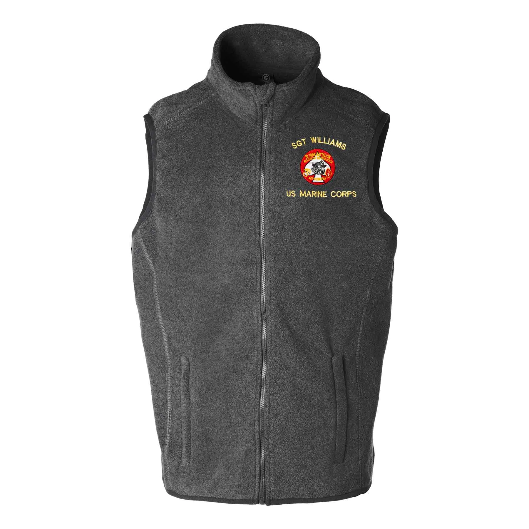 2nd Tank Battalion Embroidered Fleece Vest