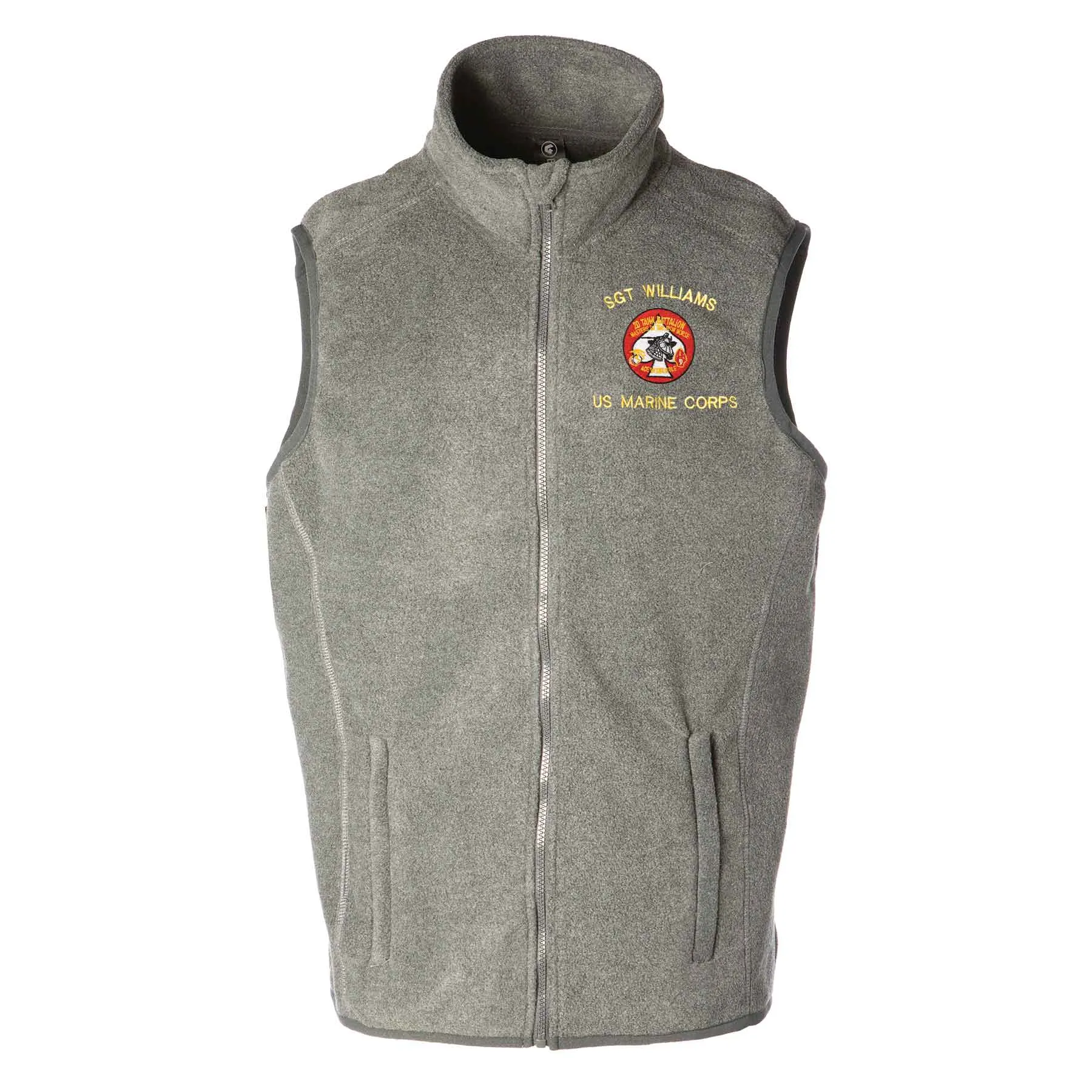 2nd Tank Battalion Embroidered Fleece Vest