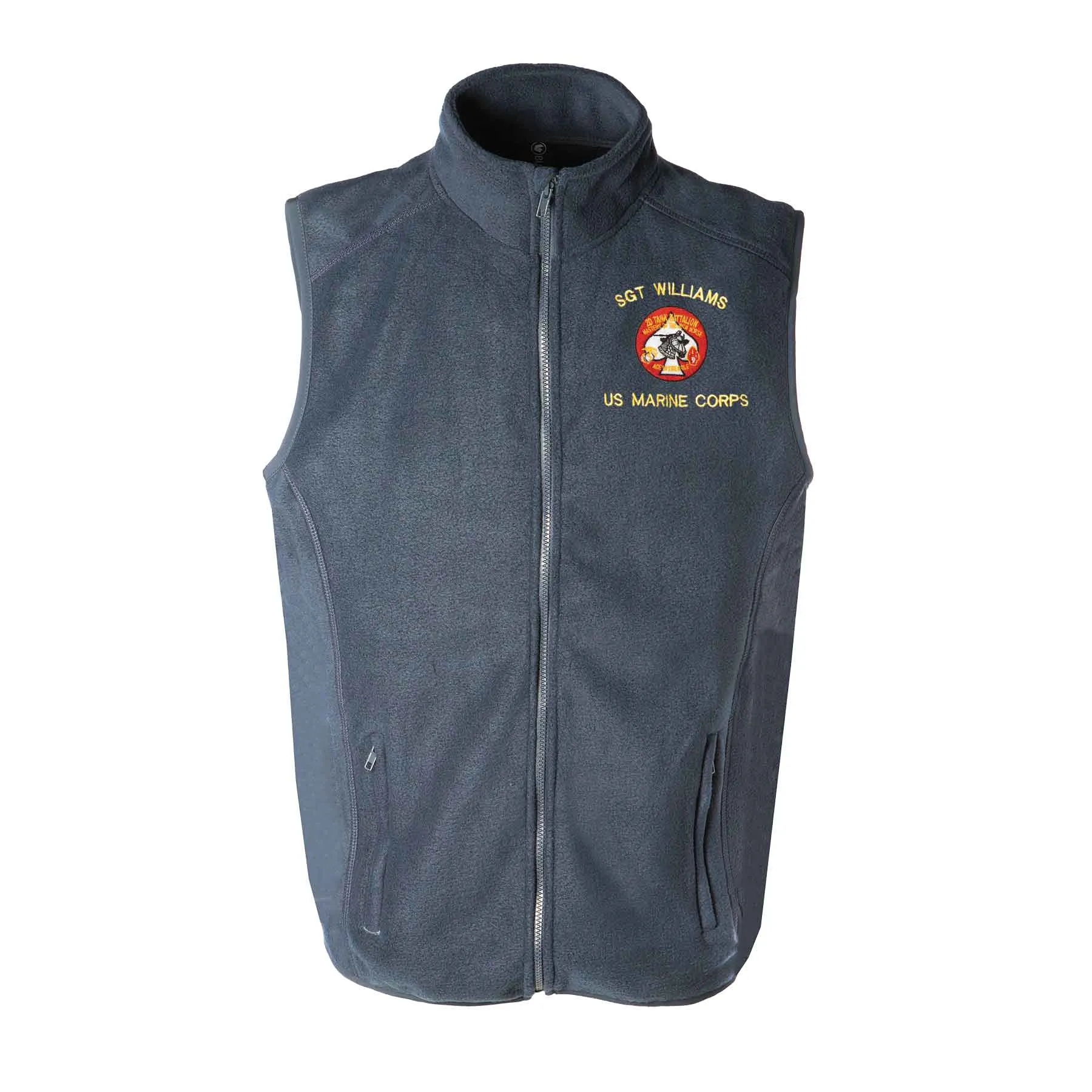 2nd Tank Battalion Embroidered Fleece Vest