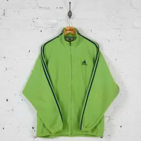 90s Adidas Full Zip Fleece - Green - L