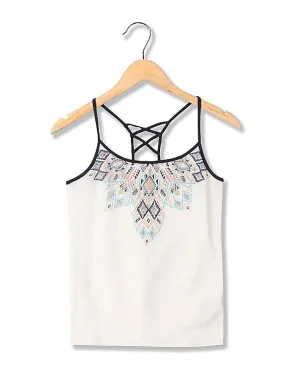 Aeropostale Printed Sleeveless  Top