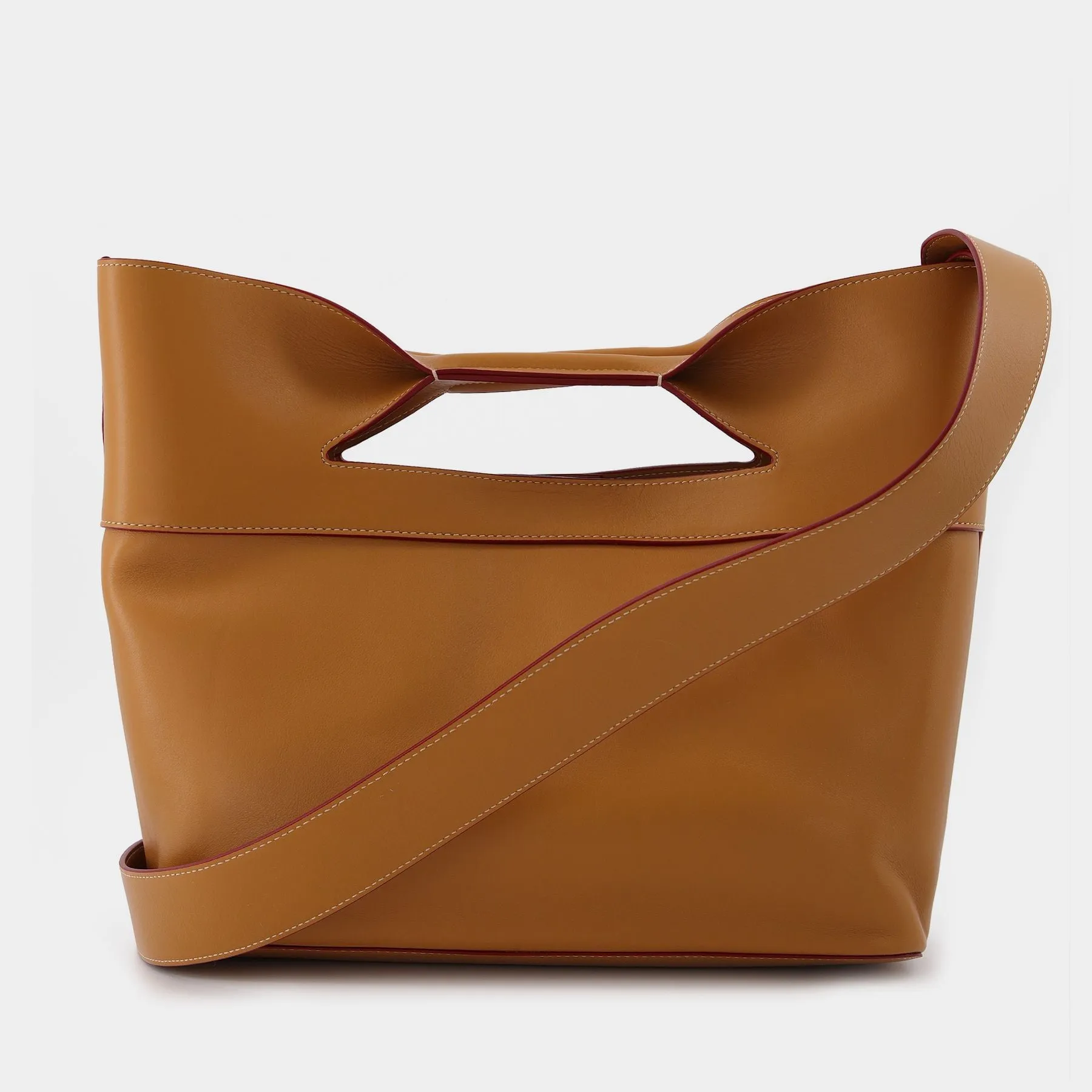 Alexander McQueen  The Bow Small Bag in Brown Leather