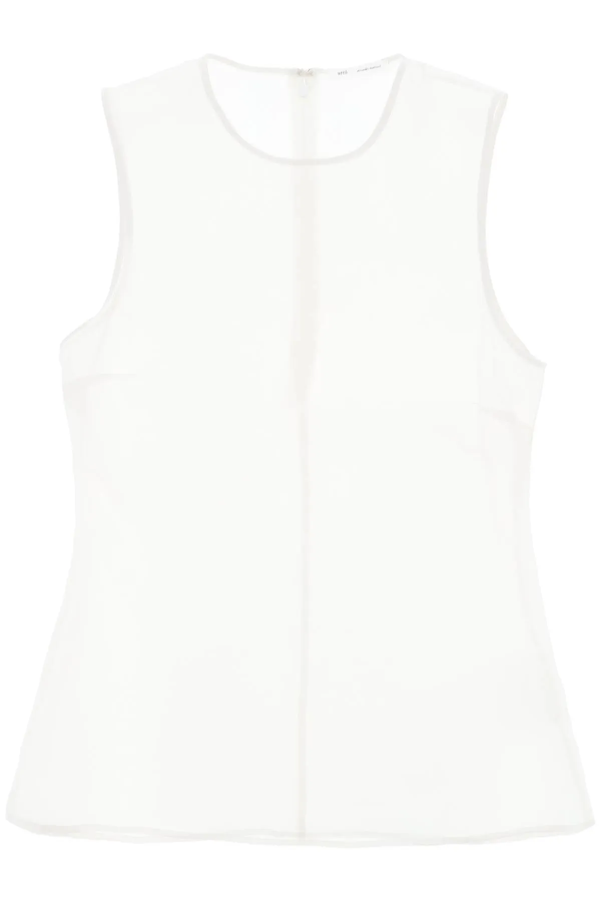 AMI ALEXANDRE MATIUSSI sleeveless silk top in