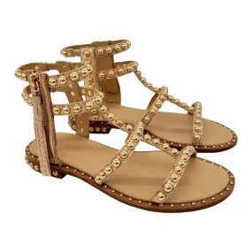 Ash Rose Gold Power Sandals