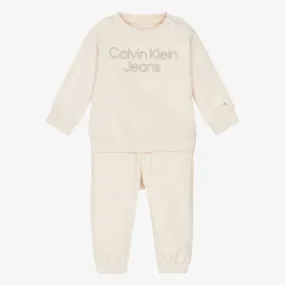 Baby Ivory Cotton Tracksuit Gift Set