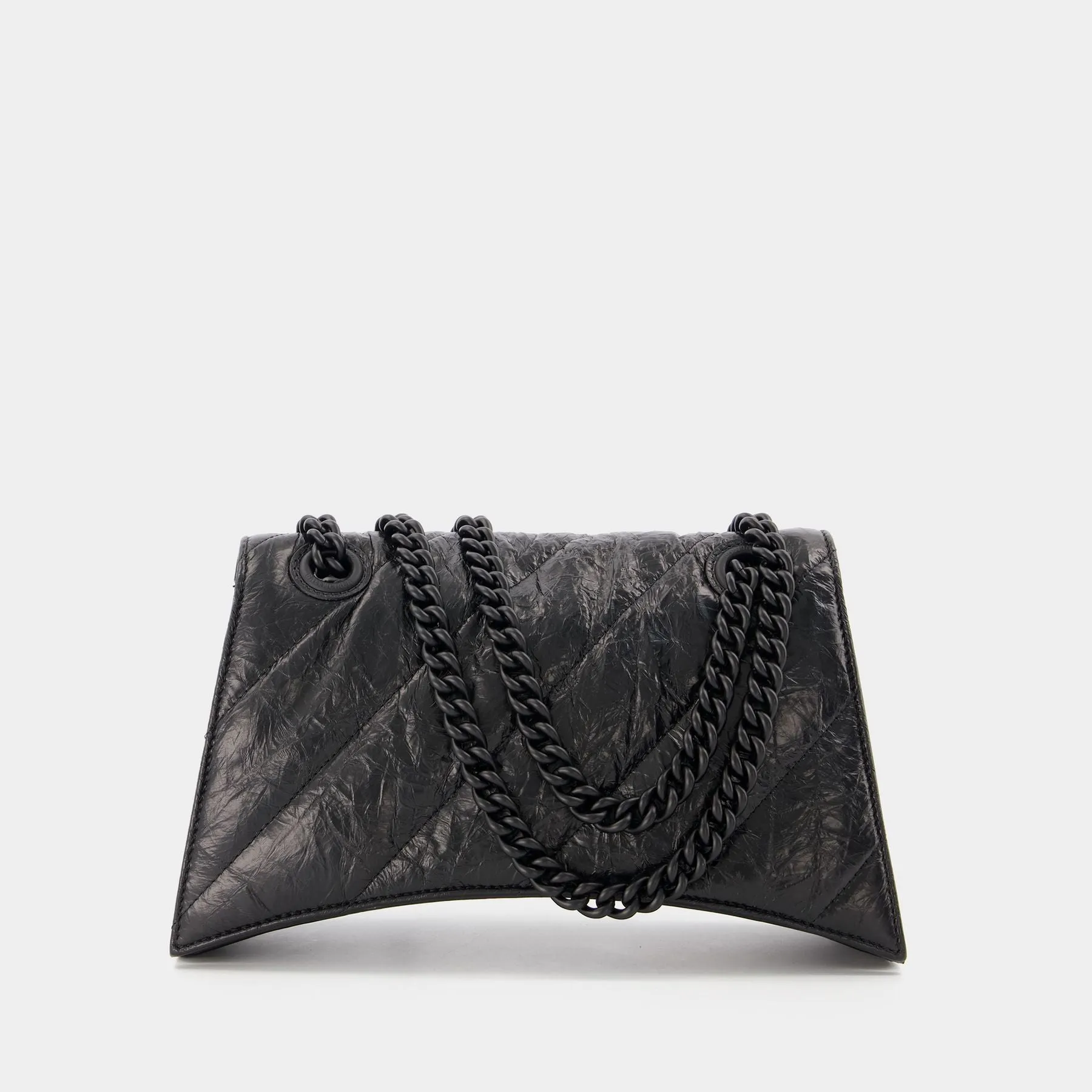 Balenciaga  Crush Chain S Hobo Bag - Balenciaga -  Black - Leather