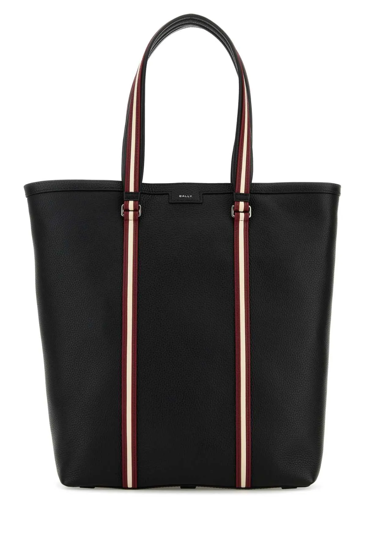 Bally Black Leather Code Shopping Bag