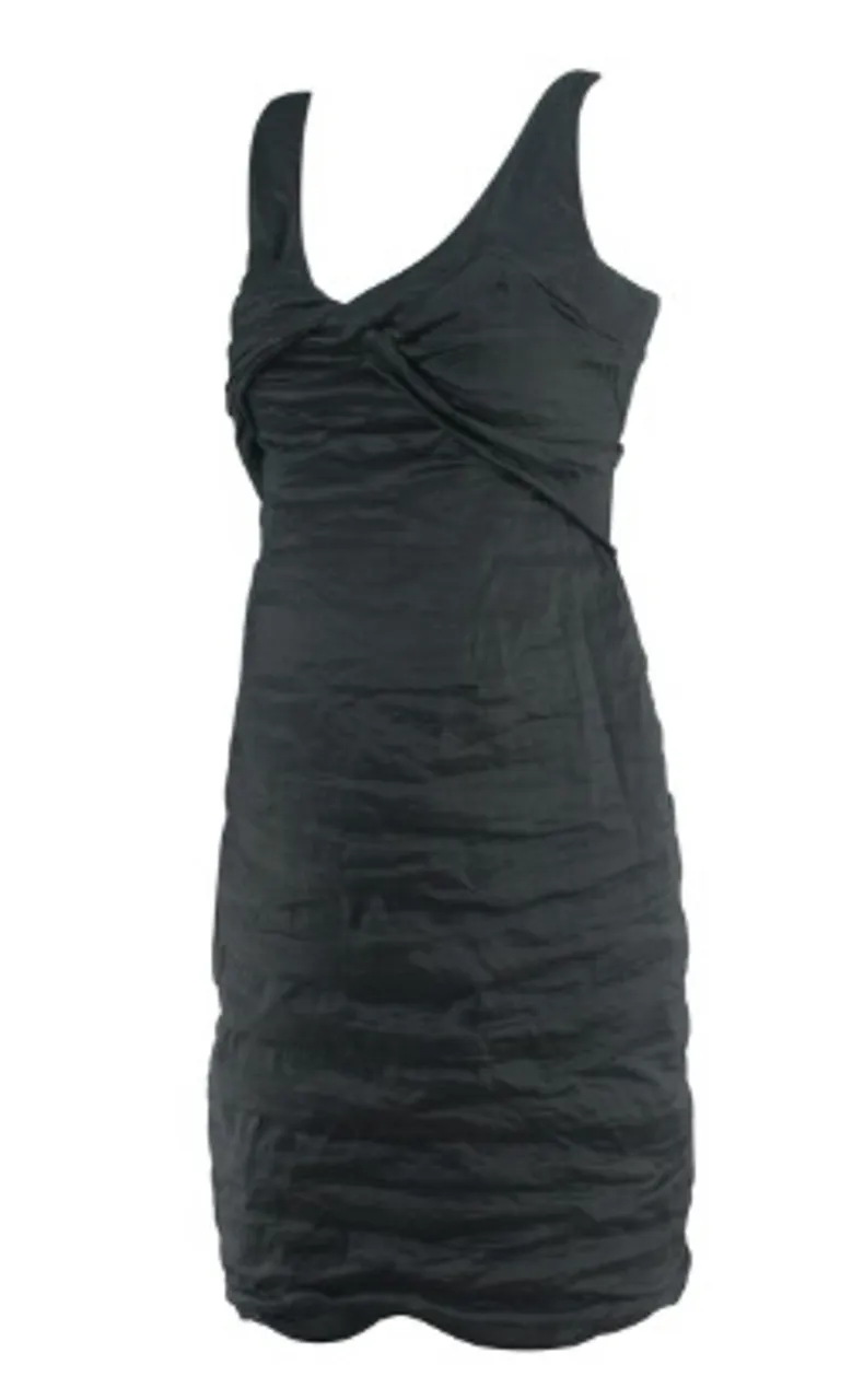 Black A Pea in the Pod Collection Maternity Special Occasion Ruched Maternity Dress (Like New - Size Small)