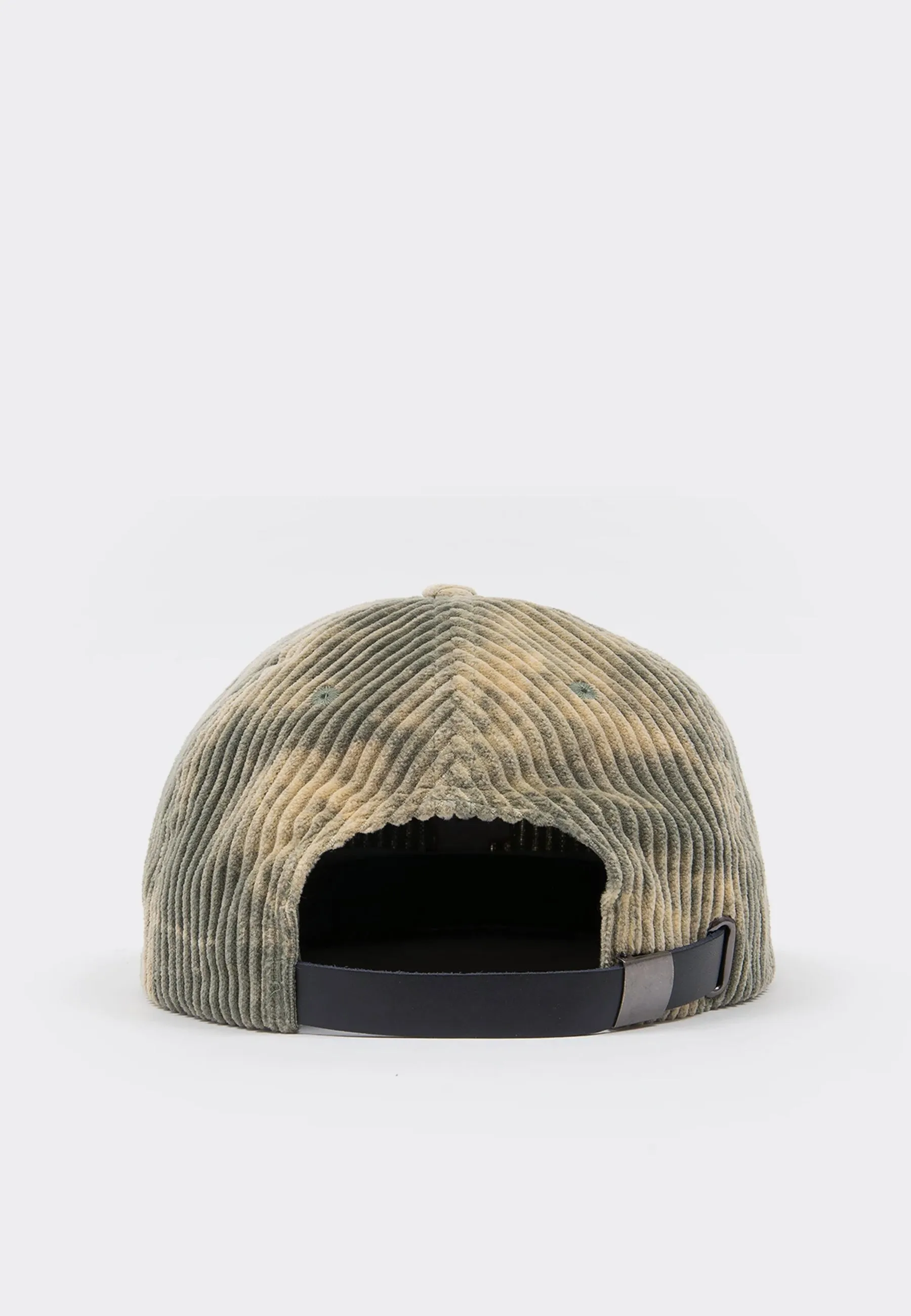 Bleached Cord Logo Head Hat - green