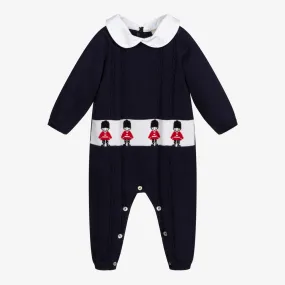 Blue Knitted Guardsman Romper