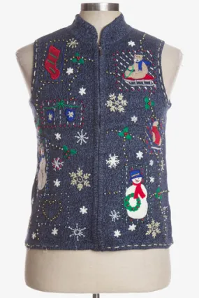 Blue Ugly Christmas Vest 36431