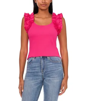 CeCe Ruffle Rib Tank