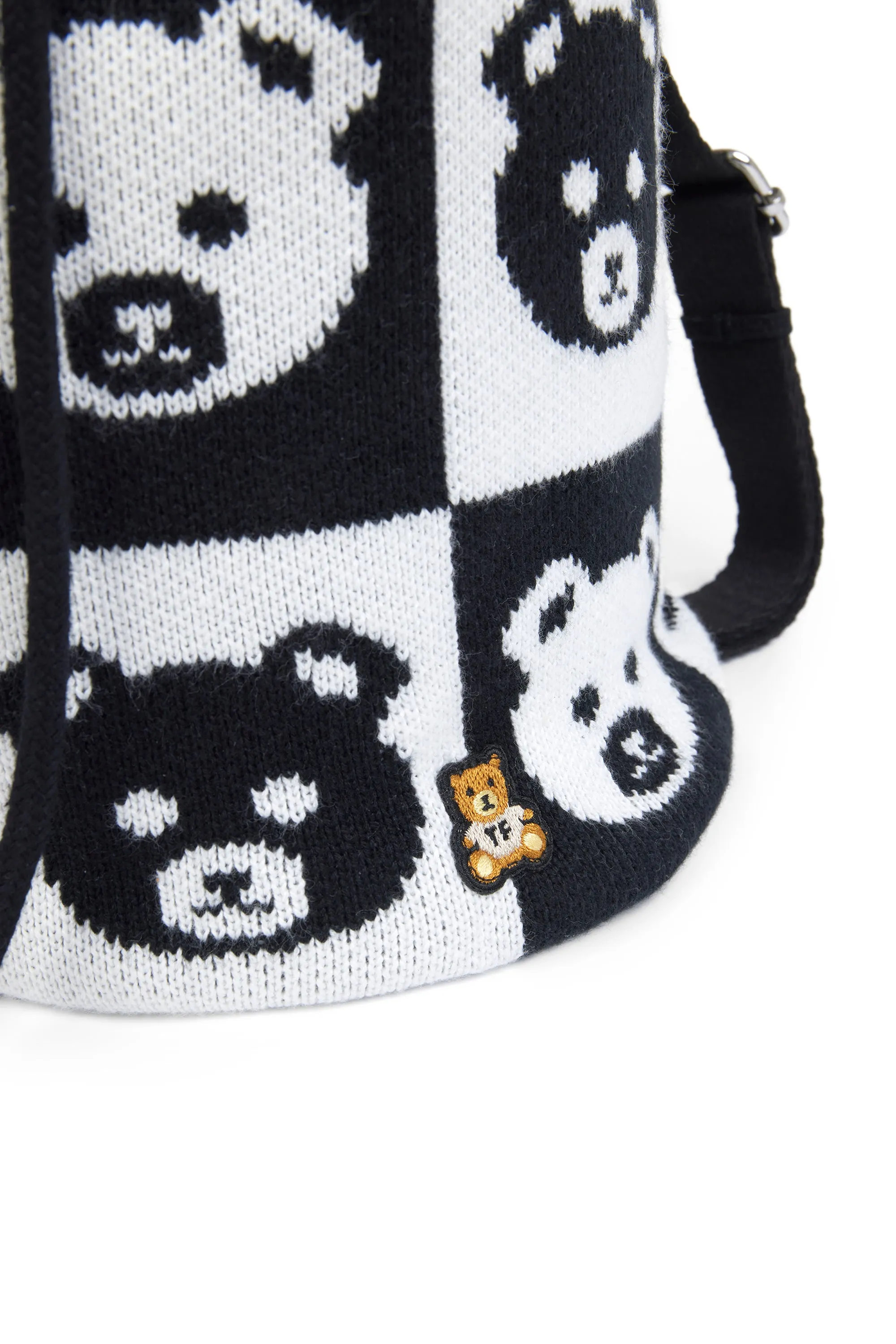 Checkered Bear Mini Backpack