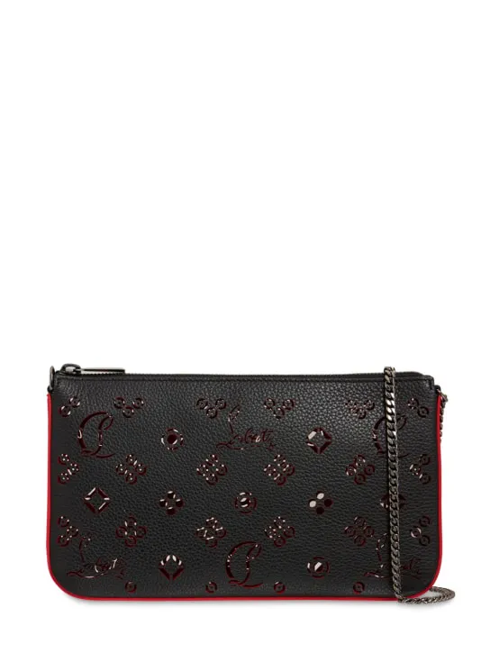 Christian Louboutin   Loubila perforated leather shoulder bag 