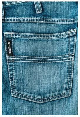 Cinch Men's Loose Fit Black Label 2.0 Jeans in Medium Stone