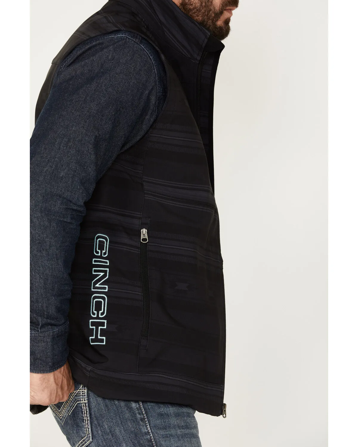 Cinch Men's Southwestern Softshell Vest