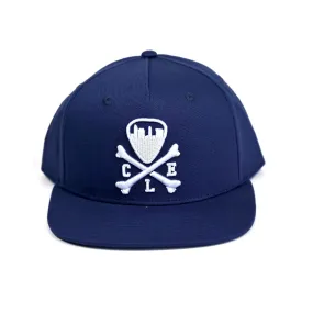 CLE Logo Snapback Hat - Navy-