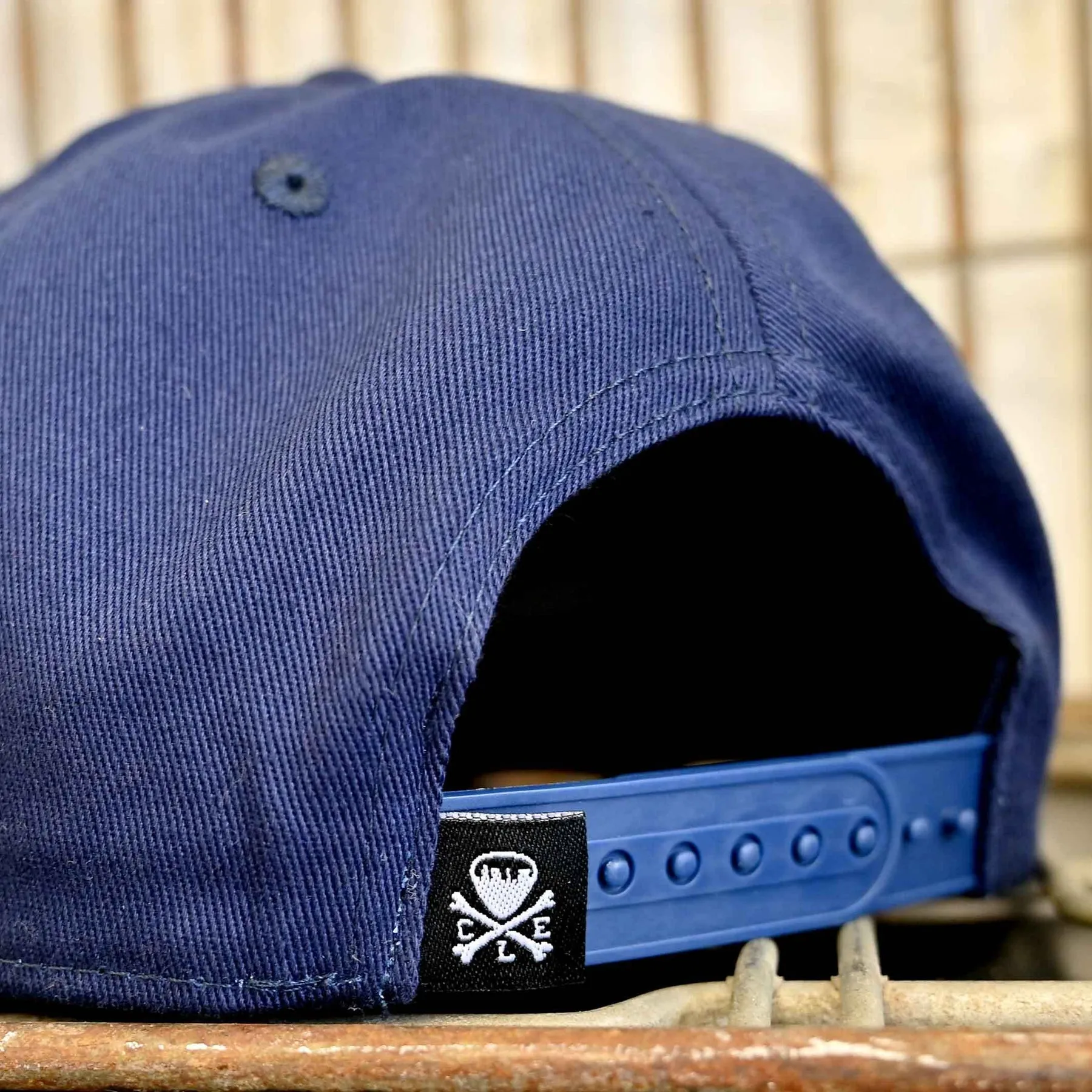 CLE Logo Snapback Hat - Navy-