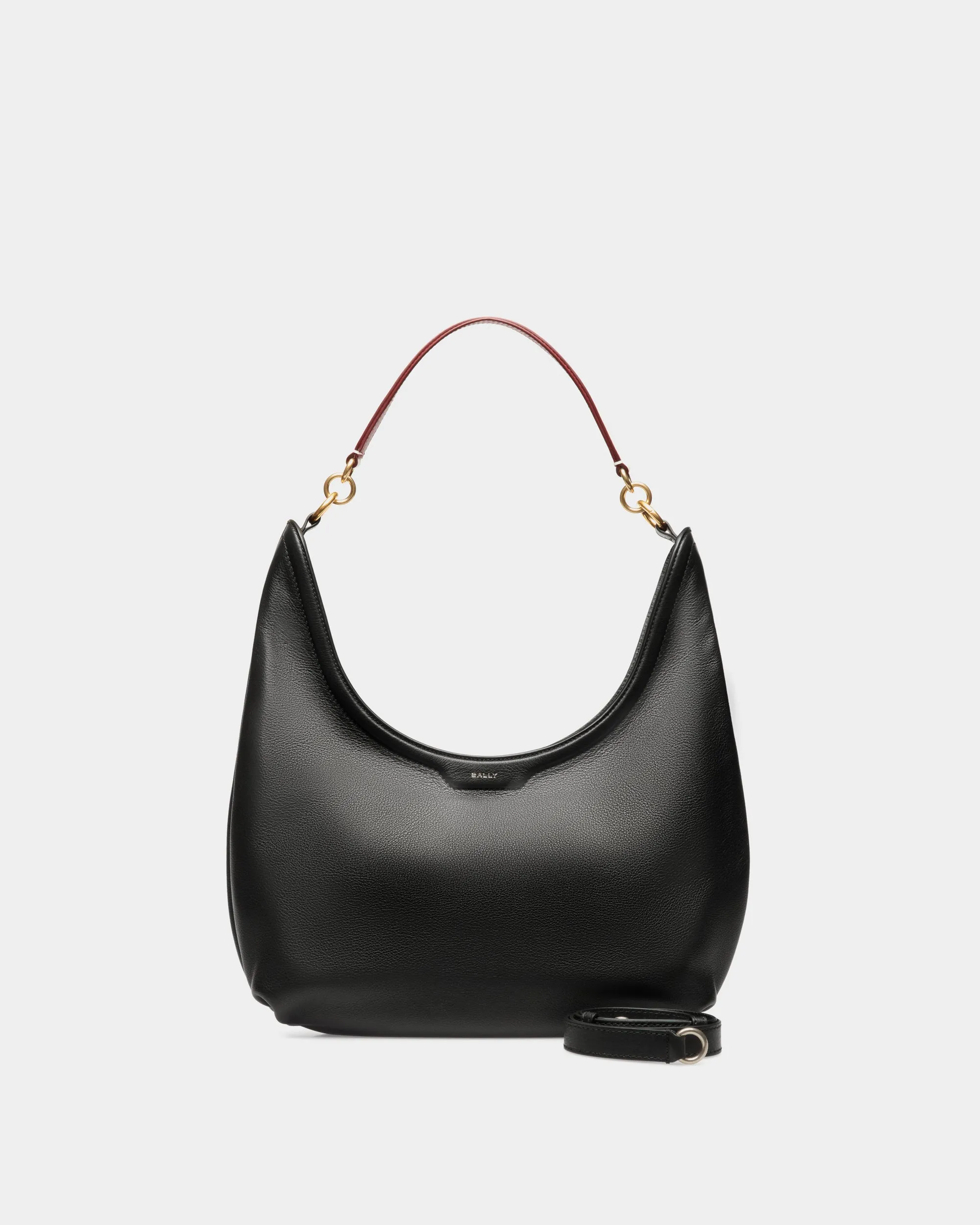 Code Hobo Bag In Black Leather