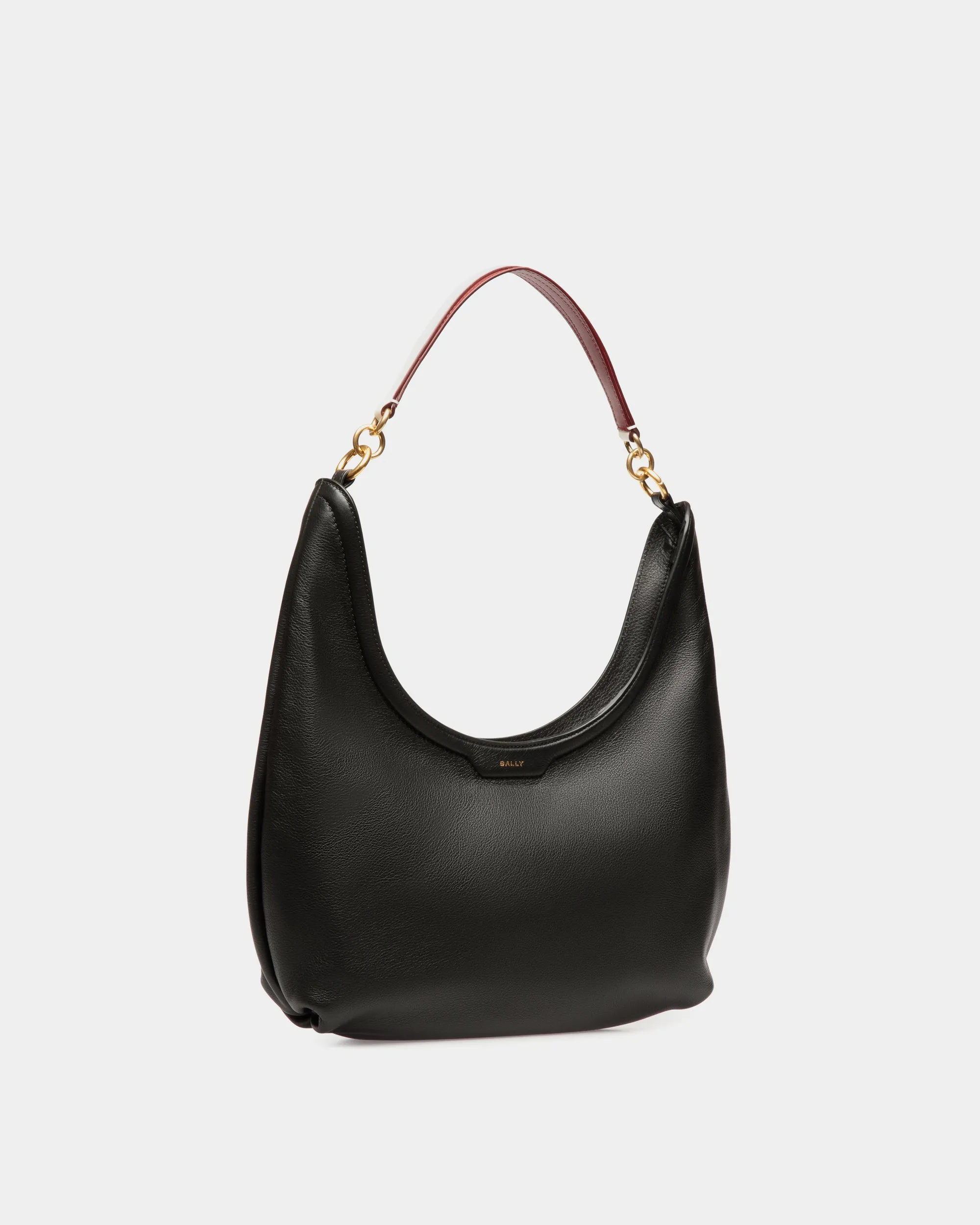 Code Hobo Bag In Black Leather