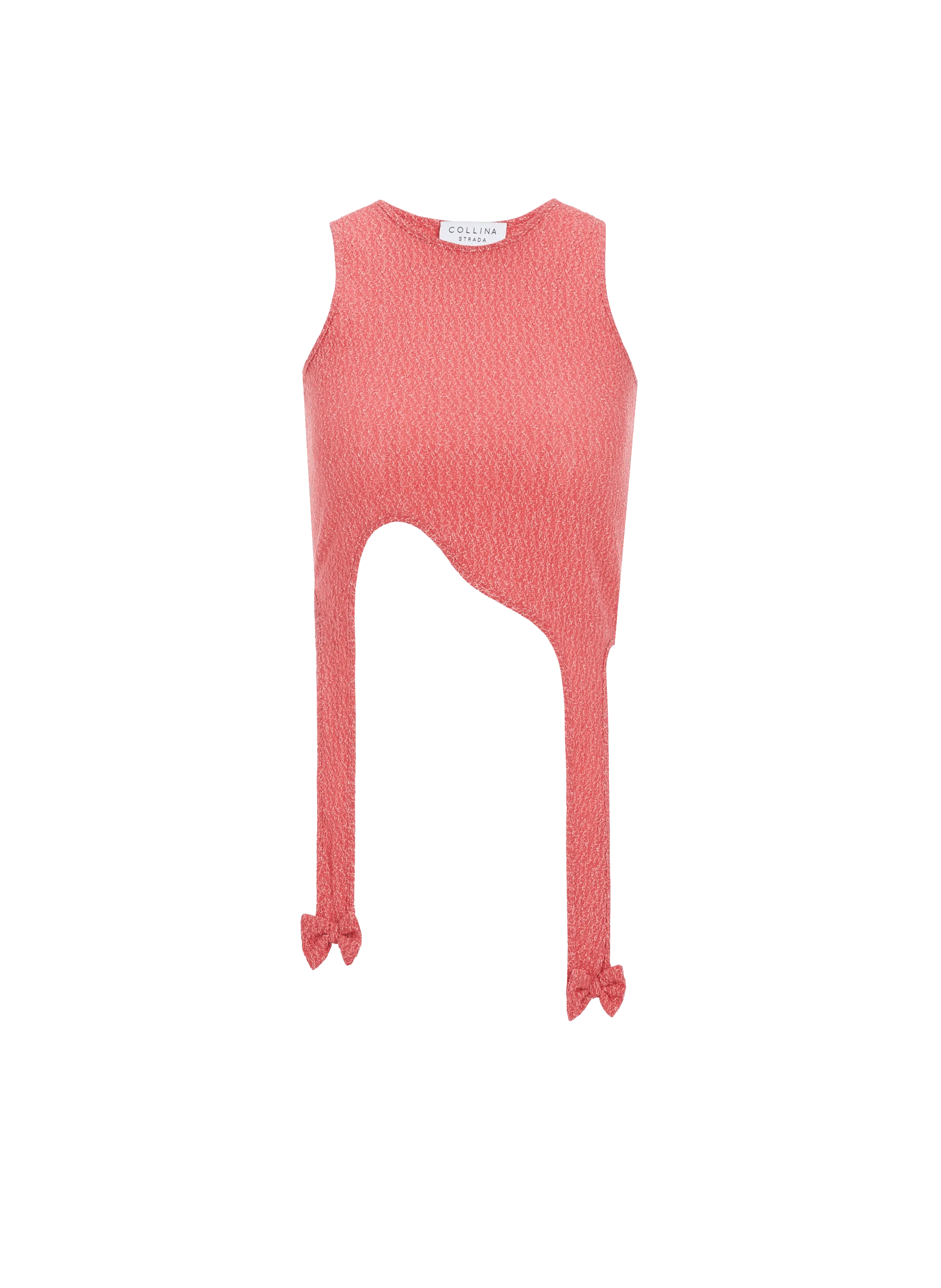 COLLINA STRADA  Sleeveless top with bows - Pink