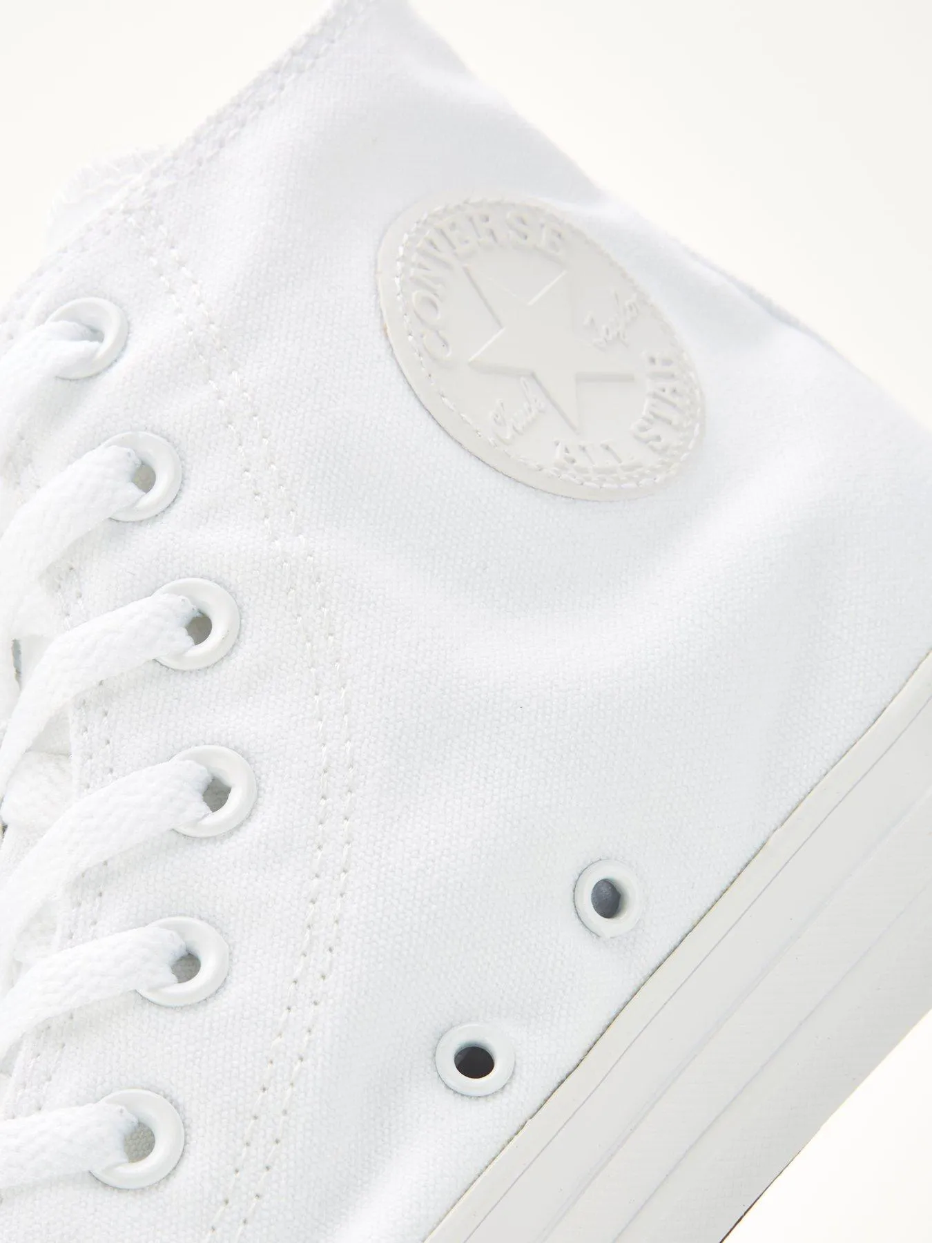 Converse Mens Canvas Hi Top Trainers - White