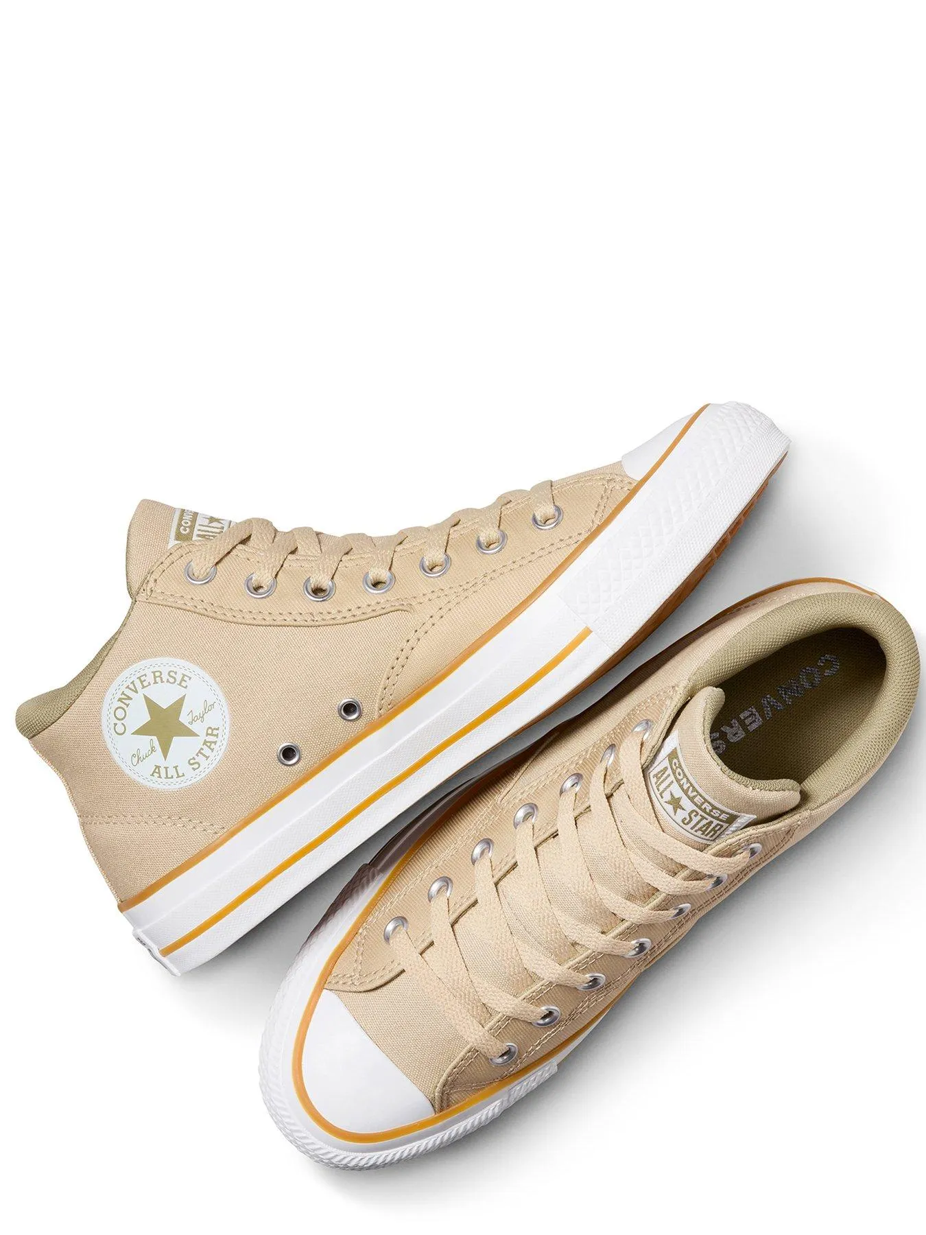 Converse Mens Malden Street Camp Daze Mid Trainers - Beige