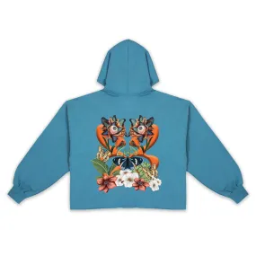 Cropped Butterfly Hoodie