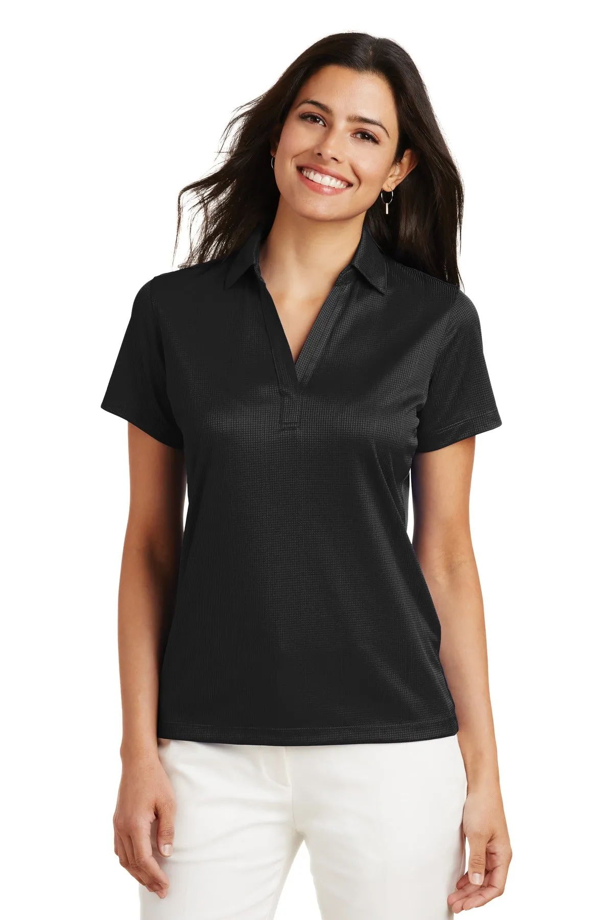 Custom Embroidered SCE Polo - Port Authority Ladies Performance Fine Jacquard Polo. L528