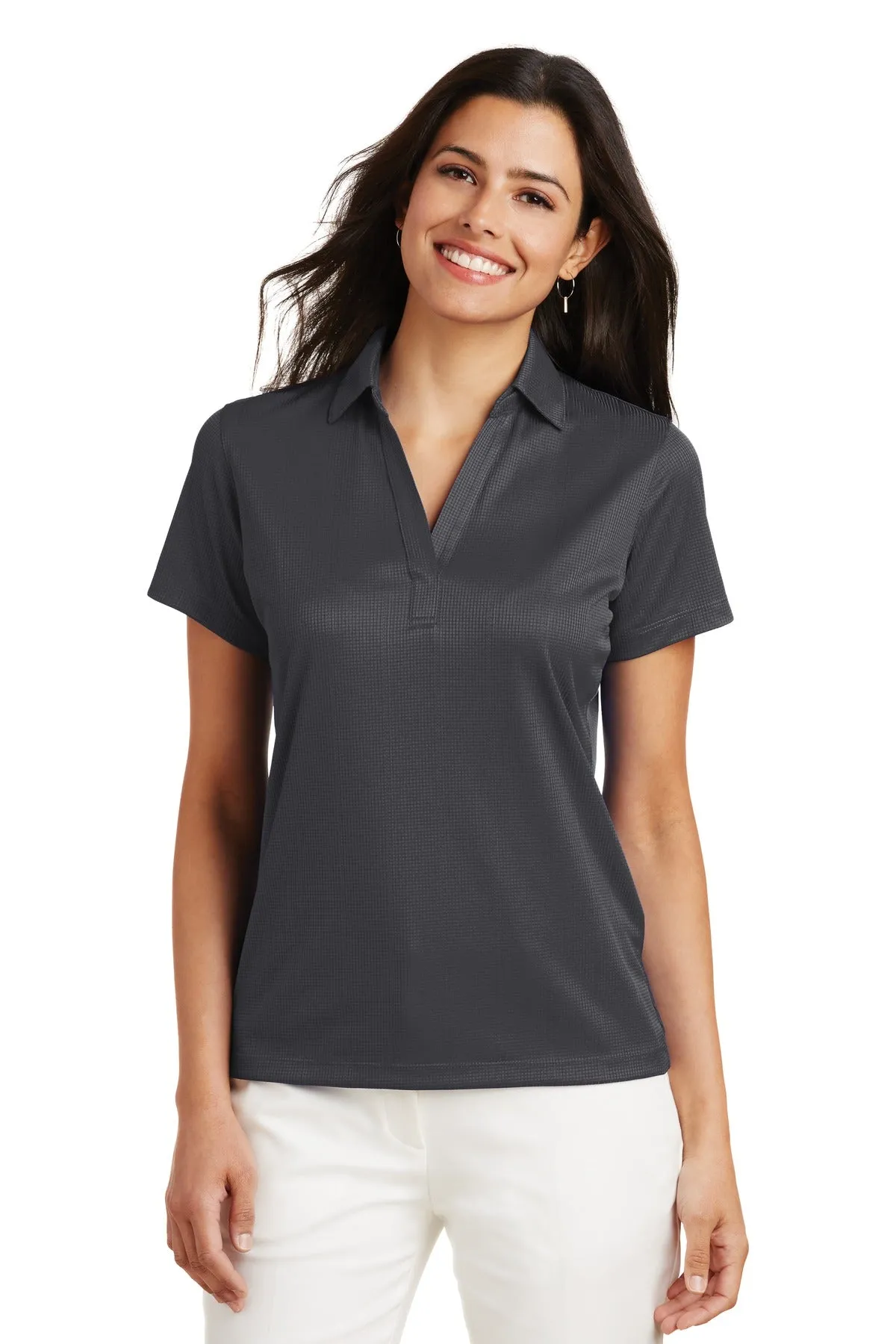 Custom Embroidered SCE Polo - Port Authority Ladies Performance Fine Jacquard Polo. L528