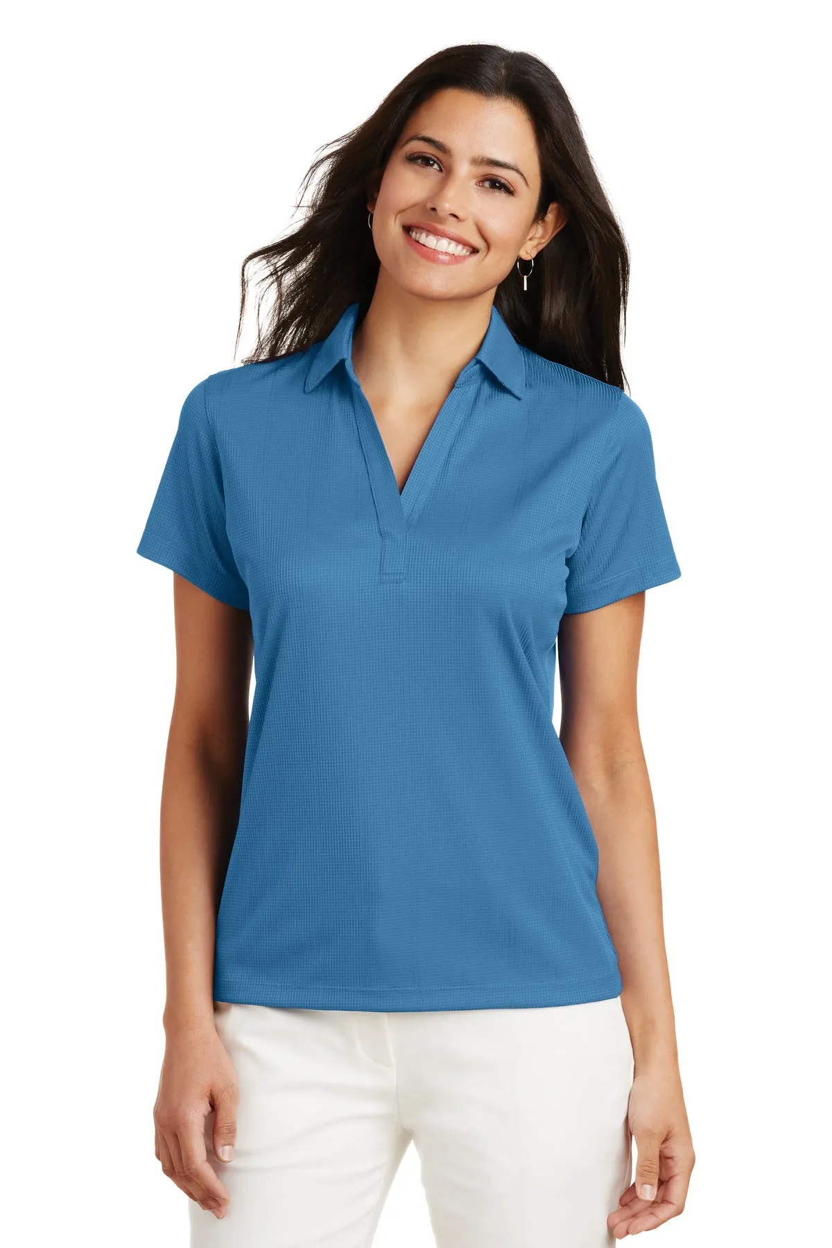 Custom Embroidered SCE Polo - Port Authority Ladies Performance Fine Jacquard Polo. L528