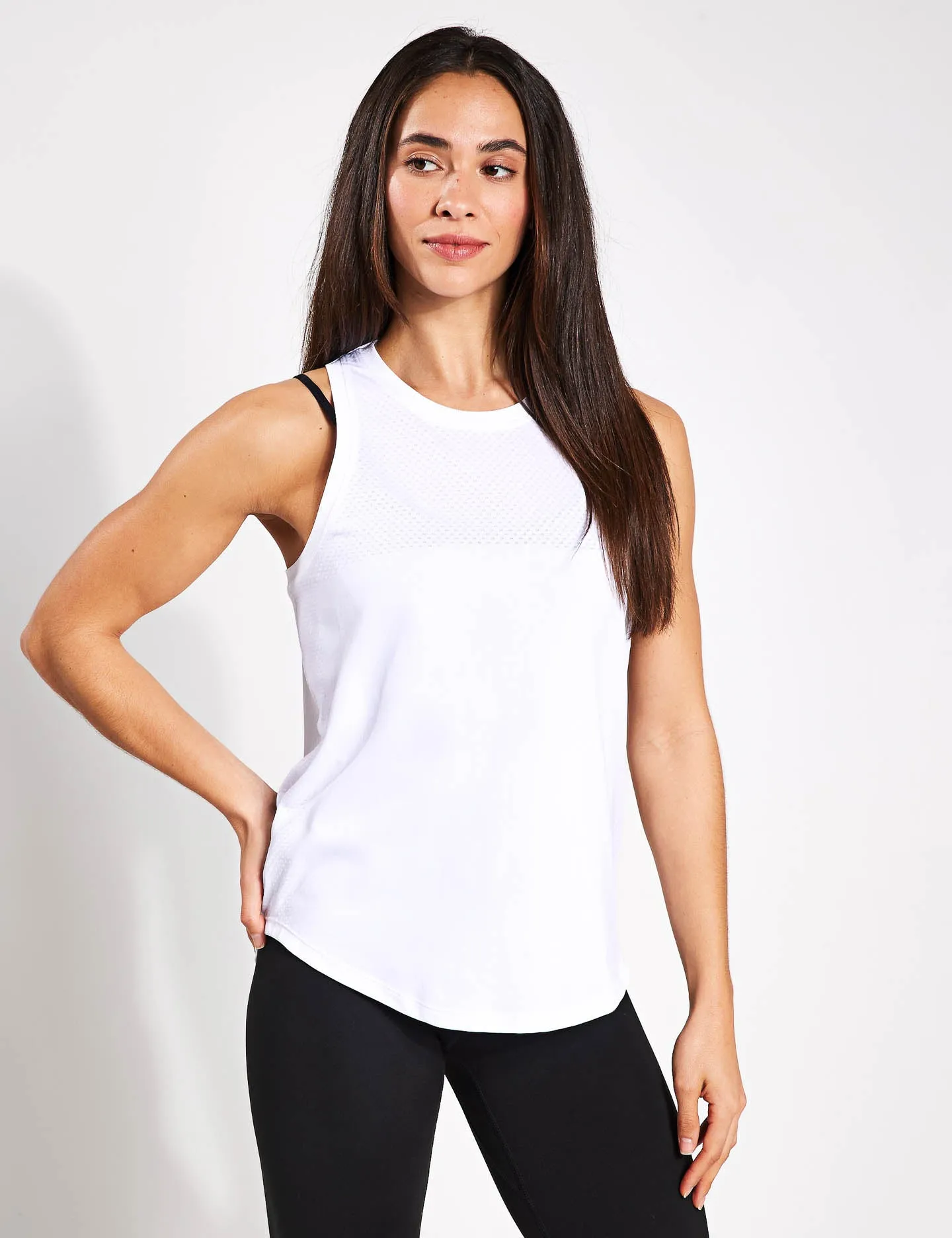 Dacey Longline Tank - White