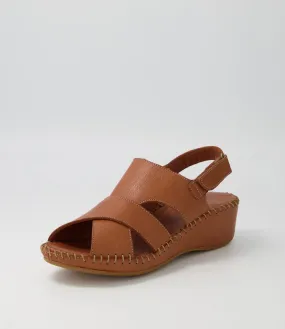 DIANA FERRARI Anime Tan Leather Sandals