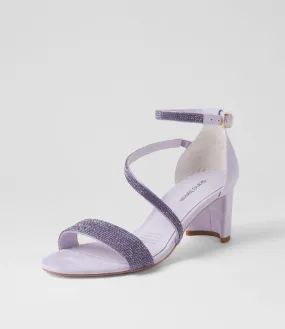 DIANA FERRARI Fenery Lilac Jewels Suede Sandals