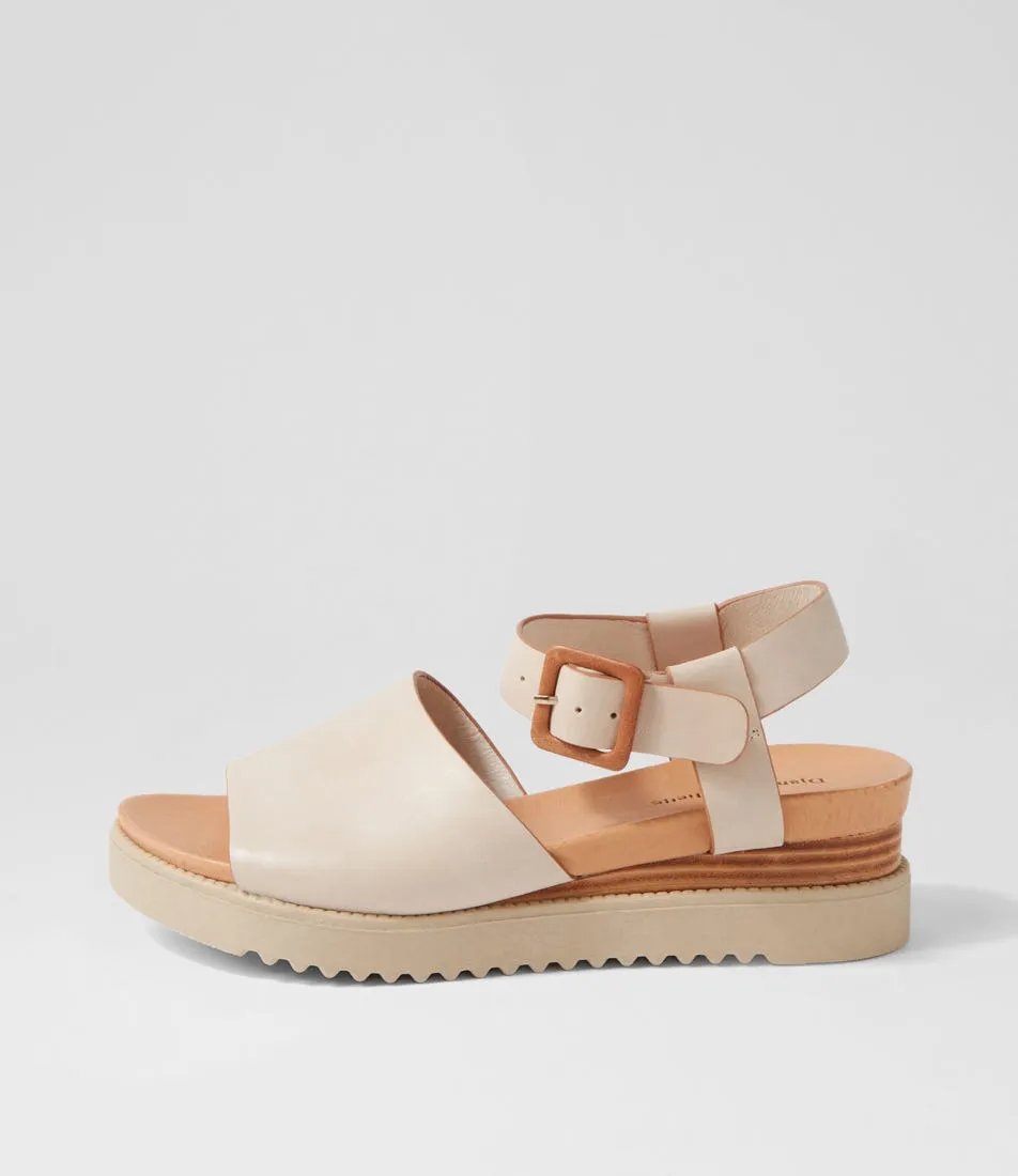 DJANGO & JULIETTE Adinas Almond Tan Leather Sandals