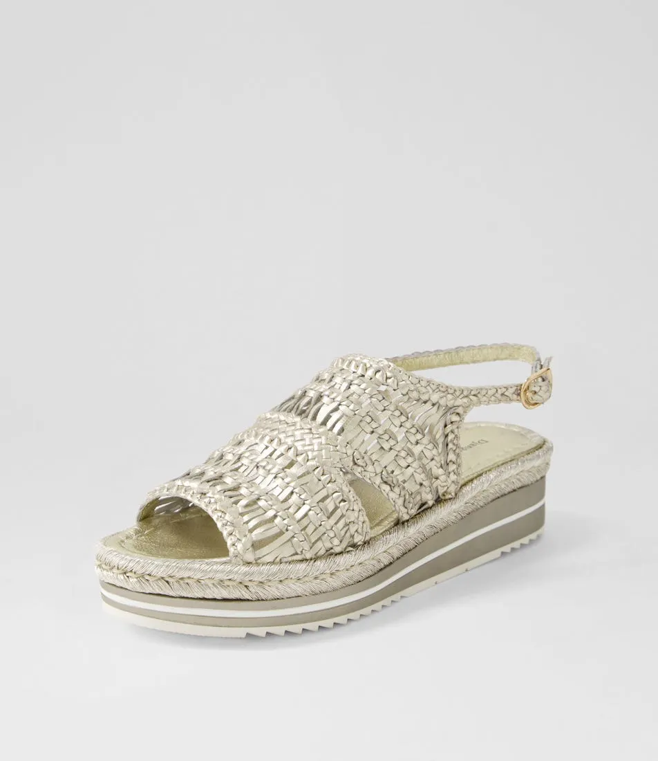 DJANGO & JULIETTE Amiri Platinum Rope Woven Sandals