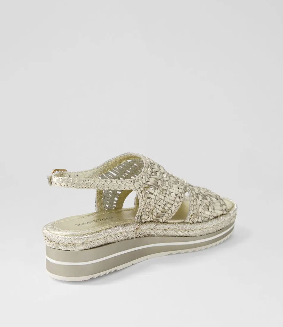 DJANGO & JULIETTE Amiri Platinum Rope Woven Sandals