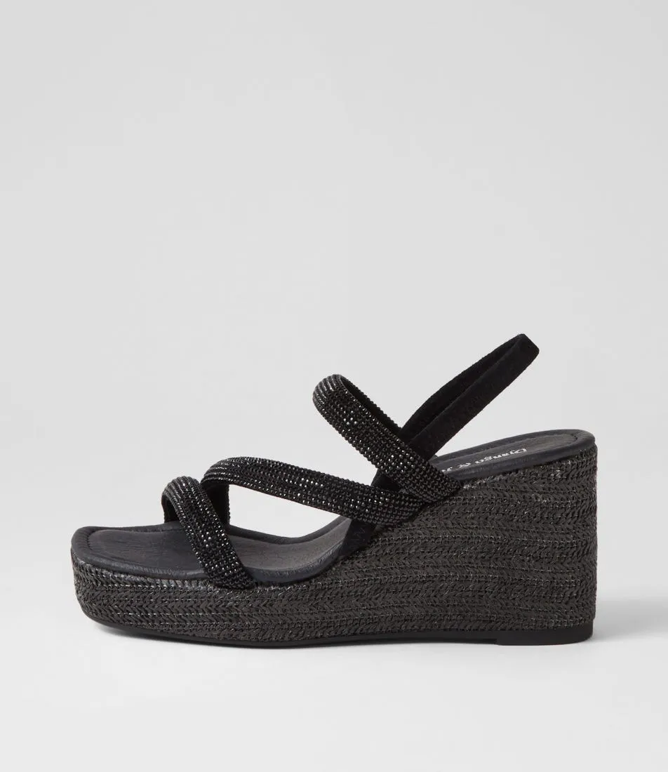 DJANGO & JULIETTE Cookie Black Mix Multi Sandals