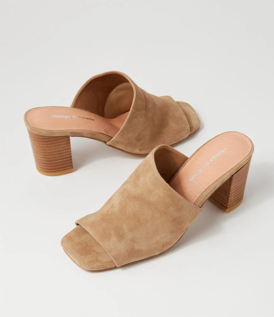 DJANGO & JULIETTE Padden Sandy Suede Sandals