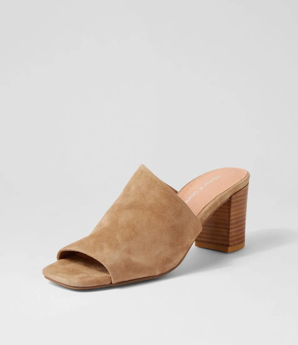 DJANGO & JULIETTE Padden Sandy Suede Sandals