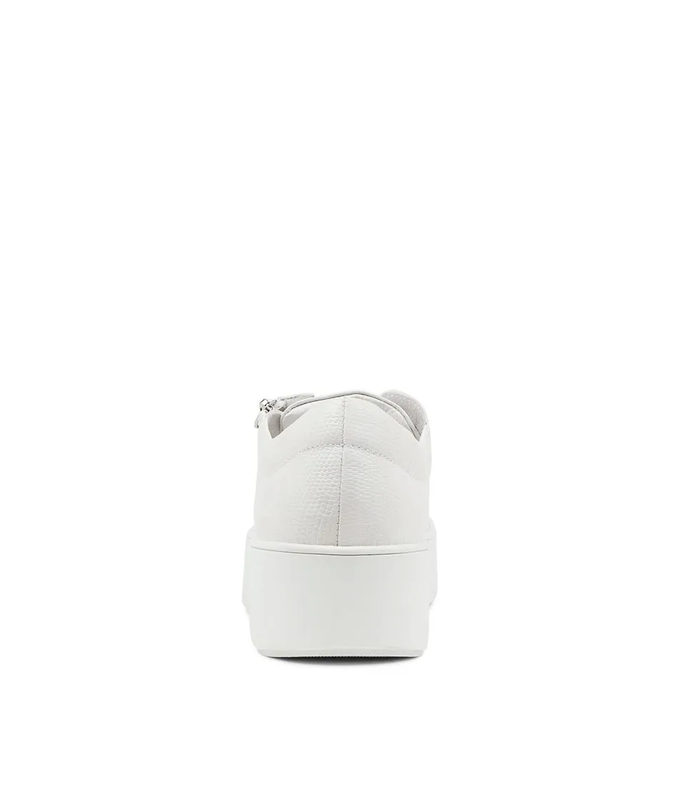 DJANGO & JULIETTE Wolfie White White Sole Lizard Sneakers