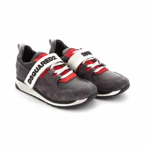 Dsquared2 Boy Grey Sneakers With Logo