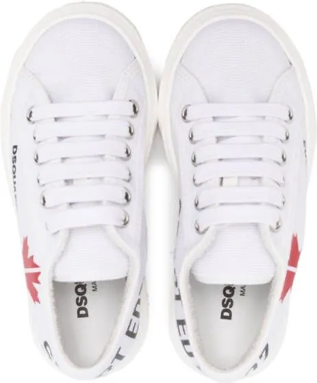 DSQUARED2 KIDS logo-detail low-top sneakers White