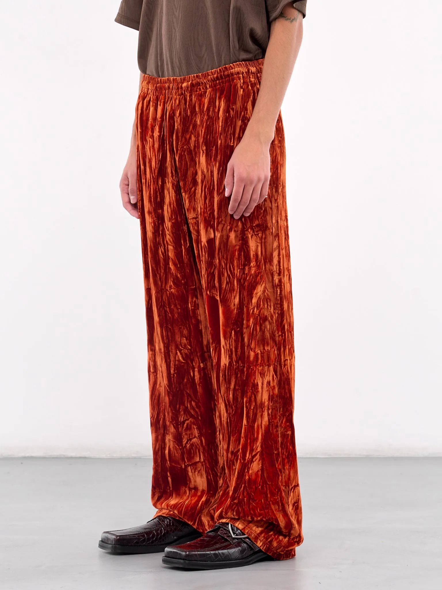 Extended Wide Leg Track Pants (165WF04202-ORANGE)