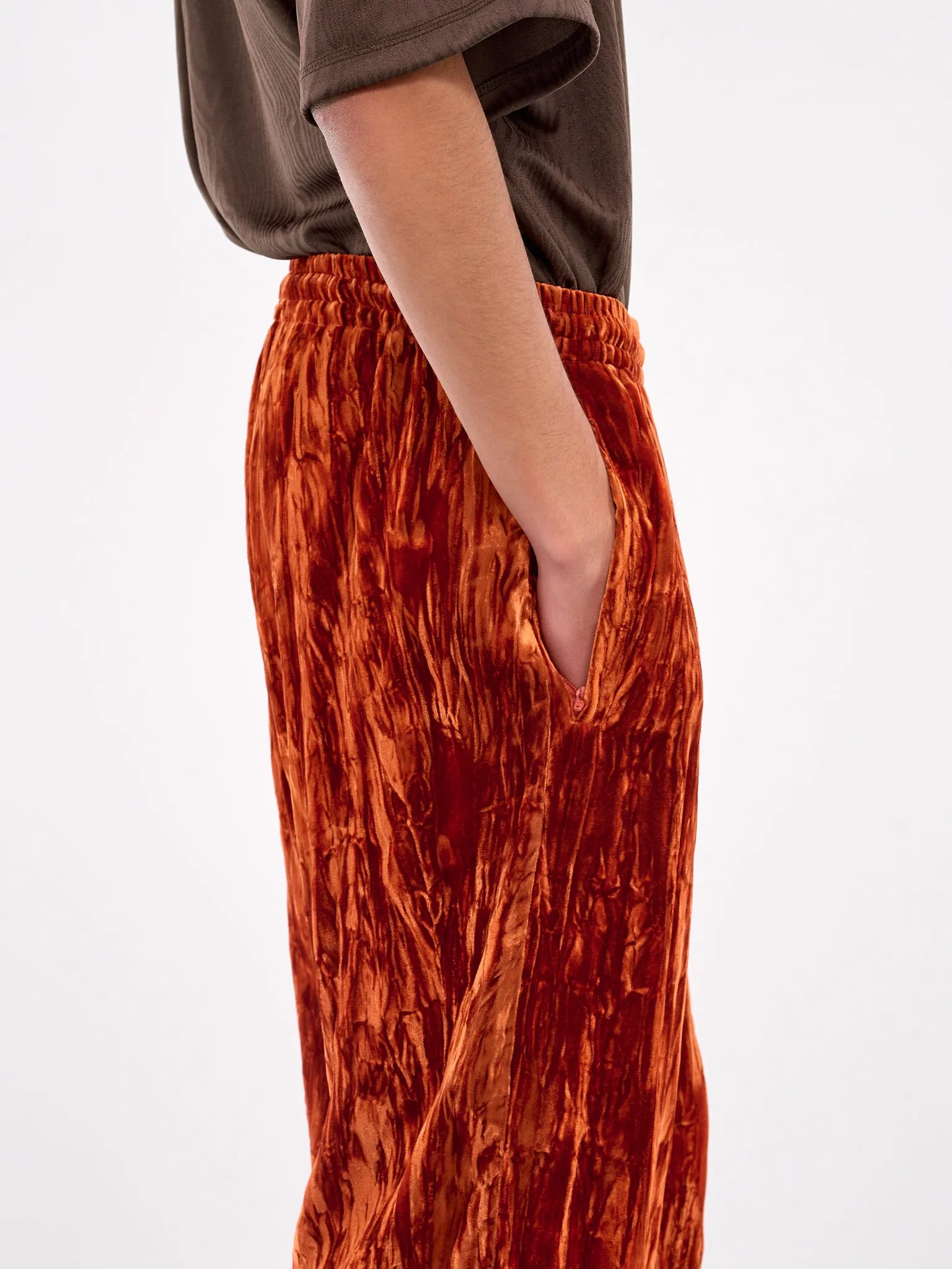 Extended Wide Leg Track Pants (165WF04202-ORANGE)