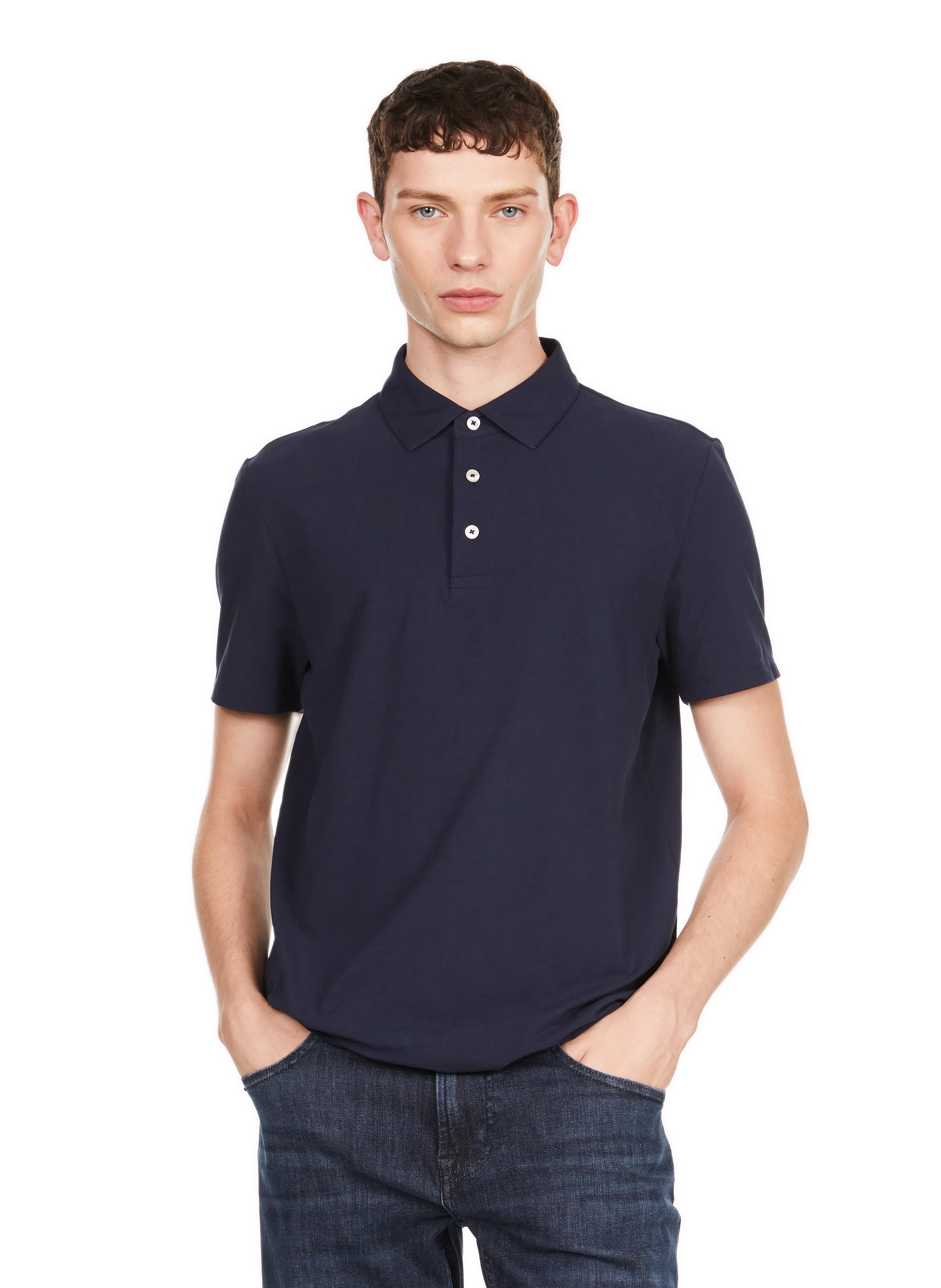 FACONNABLE   Cotton polo shirt  - Blue