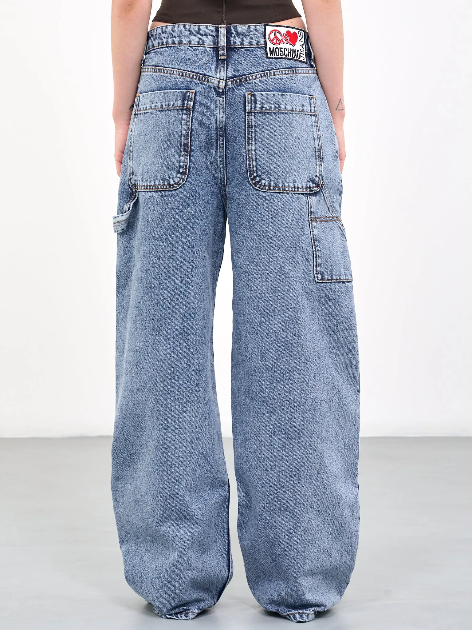 Faded Wide Denim Pants (J0308-8235-1282-BLUE)