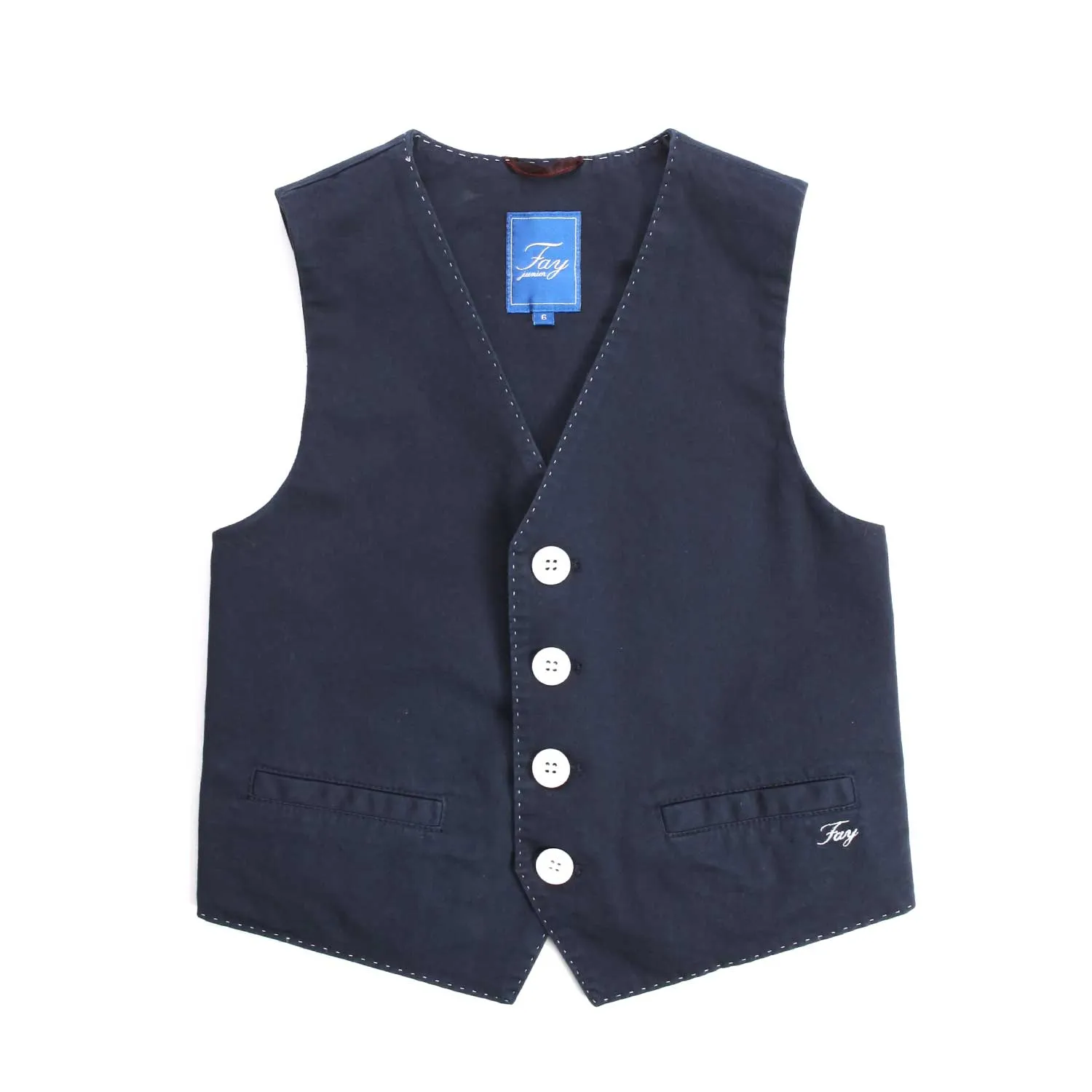 Fay Junior Blue Vest For Little Boy