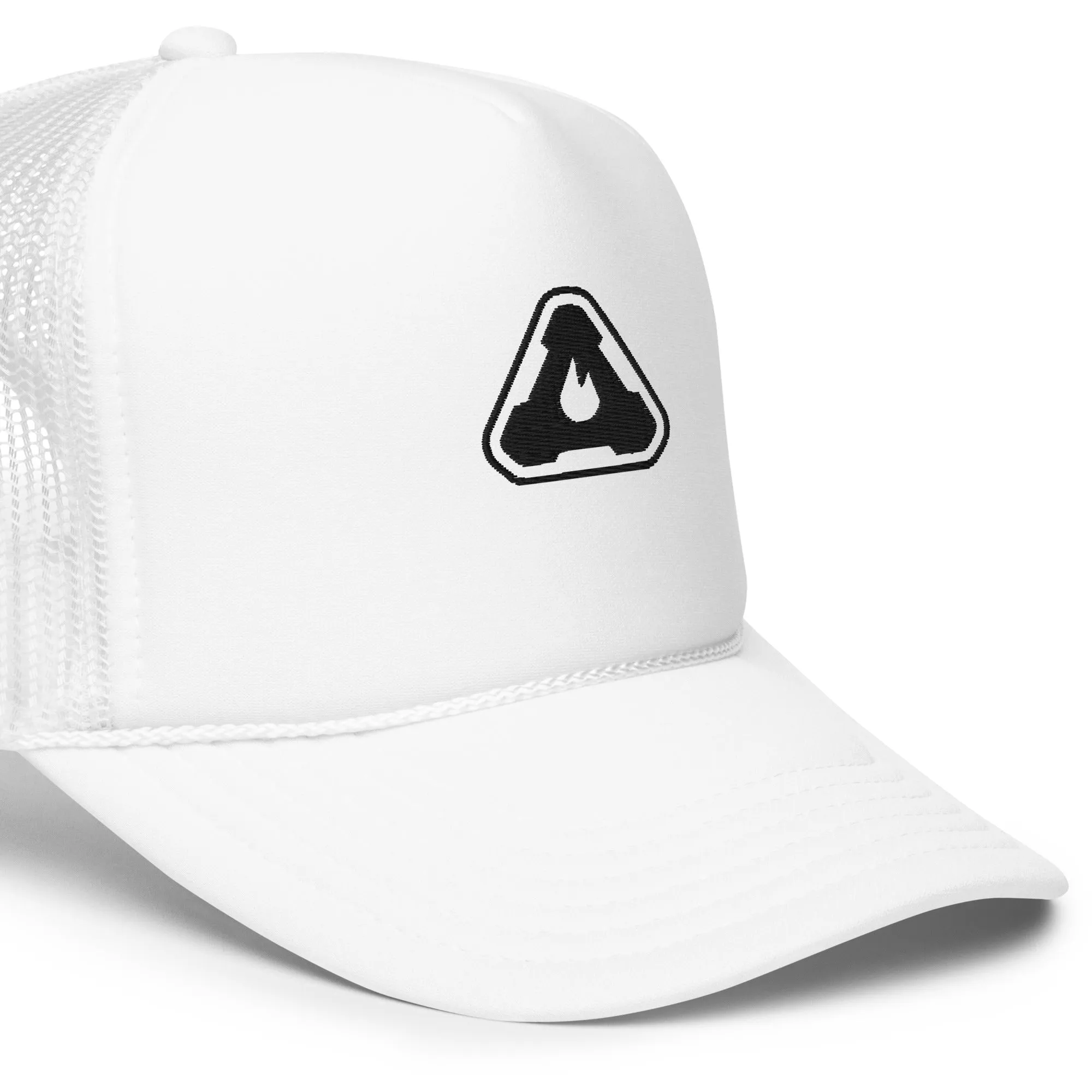 Fire Hazard White Trucker Hat